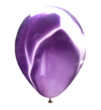 Purple Superagate Helium Latex Balloon